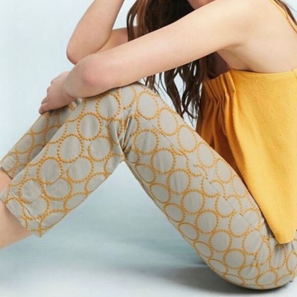ANTHROPOLOGIE Embroidered Chinos (Sz 32) - Picture 13 of 13